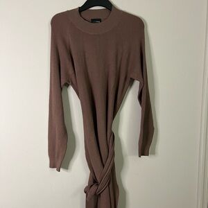 Lucy Paris Women’s Brown Sweater Dress